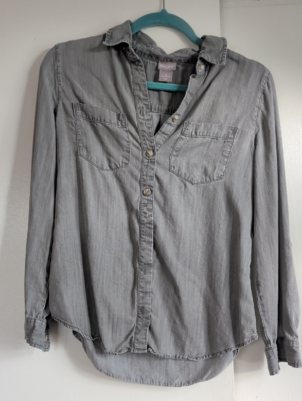 Chico's Button Up Shirt Sz 0